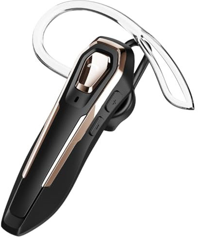 BEVCEFCC Oreillette Bluetooth sans Fil avec Mic V5.4, 12g Ultra-Léger, Oreillette Bluetooth Mains Libres Léger, 36H D'autonomie en Conversation, pour Travail, Bureau, Conduite