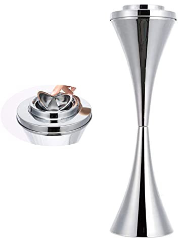 Posacenere da Terra per Esterni, posacenere da Terra Contemporaneo Antivento richiudibile con Coperchio, posacenere Alto da 22 Pollici per Esterni del Patio per Sigarette 1