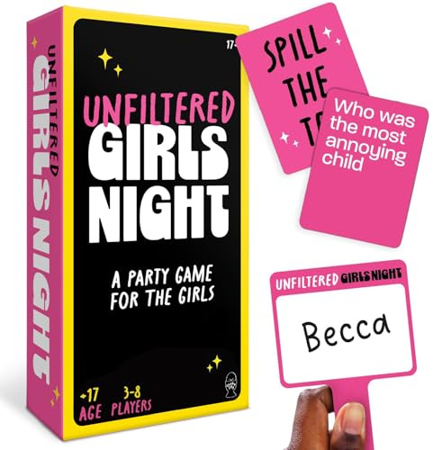 Lucky Egg Unfiltered Girls Night Games - Savage & Hilarious Party Game Card Game with 200 Mean & Outrageous Scenario Cards - Perfect Bachelorette Party Games for Girls Night Out (3-8 Players)