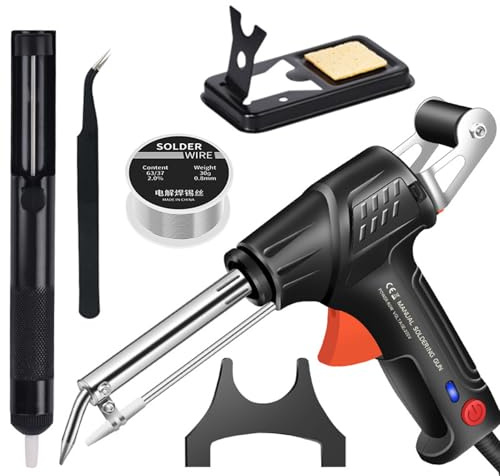 Herramientas de soldadura láser industriales calentadas internamente, juego de pistolas de soldar de soldador multifunción, calor interno de soldador automático con cable, para reparación industrial