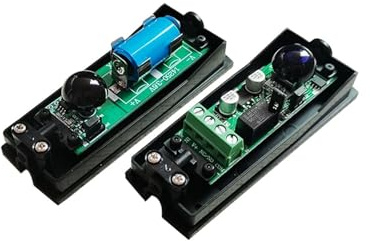 Abrepuertas automático, Fotocélula con Sensor IR for exteriores compatible con batería de 3,6 V, puerta automática, Sensor de haz infrarrojo for puerta de garaje