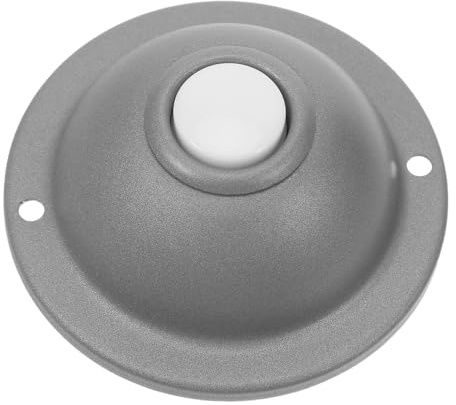 HOMSFOU Pulsante Campanello Meccanico Cablato in Metallo Resistente Luce LED Gialla, Pulsante Rotondo per Campanello Tradizionale da Parete, Sostituzione Hardware per Porta Ingresso
