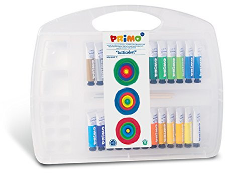 PRIMO Maletín pintura y creatividad, témpera pinceles paleta dibujo escuela Hobby