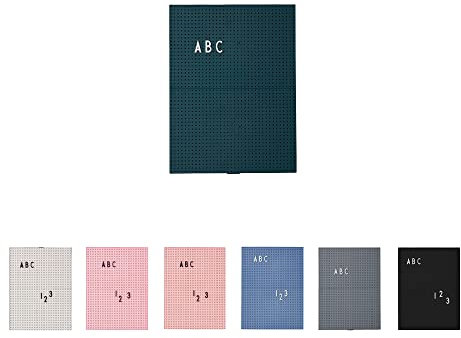 Design Letters Felt Memo Letter board | A4 Message board | Changeable Letter board for everyday | Aesthetic Room Decor for Home, Kitchen, Office Display | Dark Green