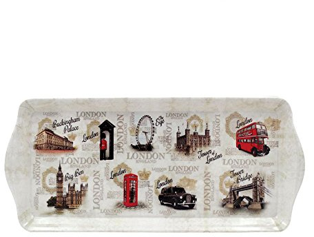THE LEONARDO COLLECTION Vintage London Medium Serving Tray