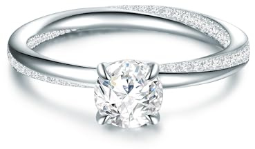 Trilani Solitario da Donna in Argento Sterling 925