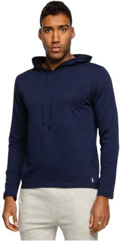 POLO RALPH LAUREN Herren Kapuzenpullover Hoodie aus Baumwolljersey, Navy, Größe M
