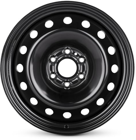 For 2003-2024 Chevrolet Silverado 1500 20 Inch Painted Black Steel Rim - OE Direct Replacement - Road Ready Truck Wheel