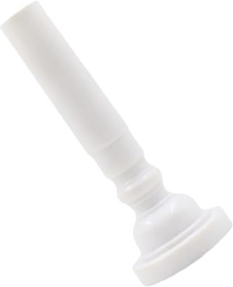 Dilwe Embout de Trompette en ABS, Léger 7 G (WHITE) | Embouchure de mellophone pour la pratique des débutants