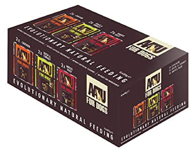 AATU Adult Dog Food Wet Tins - Variety Pack (6x400g) - Grain Free Recipe with No Artificial Ingredients - Good for Low Maintenance Feeding. (Packaging may vary).