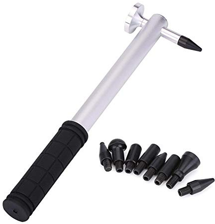 Aluminium Alloy Dent Repair Tool Set - Paintless Dent Removal Hammer with 8 Interchangeable Heads for Cars, Refrigerators & More