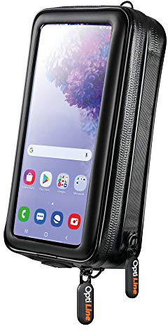 Lampa 90549 Opti Wallet Plus, Custodia Porta Telefono con Portafoglio specifico per attacchi Opti Line, Nero