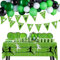 Easy Joy 95 Stück Fußball Party Deko, Fussball Dekor für Kinder Jungen Fußballfans Party, Partydekorationen Zubehör Set - Luftballons, Banners, Tischdecken, Pappbecher, Pappteller, Strohhalme