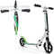 Lascoota Roller für Kinder ab 8 Jahren- Tretroller Erwachsene – Klappbar & Höhenverstellbar – Federungssystem vorne + Roller-Schultergurt 20 cm große Räder große Scooter für Jugendliche (Metal Grün)