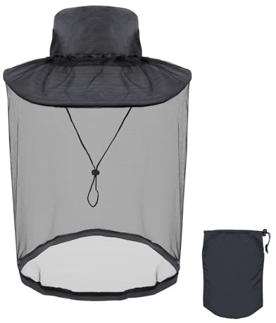 Myggnät hatt med slöja, avtagbar sommar myggnät hatt, snabbtorkande brett brätte, anti-mygga solhatt, biodlarhatt huvud, solhatt med nät, för utomhus camping trädgårdsarbete fiske