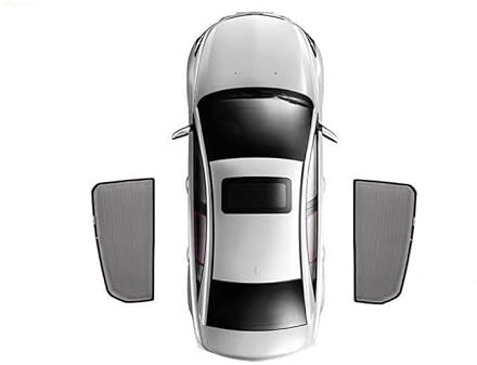DLXYZML Auto Sonnenschutz für Renault Zoe,Nylon Mesh Magnetisch Sonnenblende Seitenfenster Sonnenschutz UV Schutz Wärmeisolierung Autozubehör,2pcs Rear Window