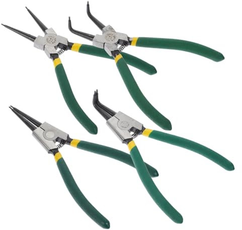 TOPBATHY 1 Juego Alicates Para Arandelas Pinzas Para Anillos De Retención Alicates Para Anillos De Seguridad Cargado De Resortes Alicates Para Anillos Elásticos Acero