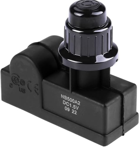 VISSQH Generatore di scintille,accenditore piezoelettrico a pulsante,accenditore di batteria AA 2 uscite per Broil King, Broil-Mate, Sterling, Silver Chef, Uniflame, Surefire, BBQ Pro (nero)
