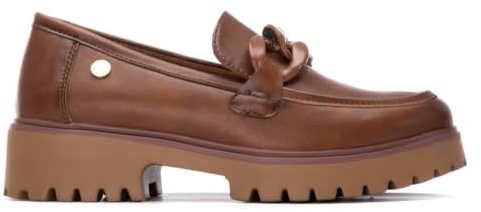 XTI - Mocasines Mujer Camel - Calzado Cómodo y Versátil - Moda Casual - Modelo 14449103 (Talla 38)