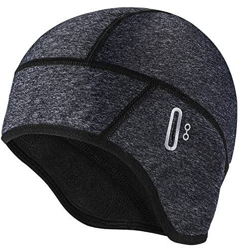HEGGCOOE Fahrrad Mütze Winter, Wintermütze Herren Damen Winddichte Warm Helm-Unterziehmütze Bequem Radmütze für Fahrradhelm, Sportmütze für Laufen, Radfahren, Skifahren, Motorradfahren(Grua)