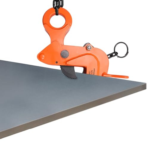 LUNICASHA Abrazadera elevadora de chapa 2T, abrazadera elevadora de placas, pinza de chapa horizontal para levantar y transportar
