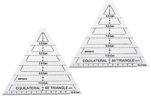 Tofficu 2stücke Quilting Ruler Transparente Quilting Lineale Für Präzises Schneiden Und Zeichnen Für Patchwork Und Nähprojekte