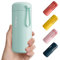 Exllena 300ml Small Water Bottle Made of 304 Stainless Steel, Small Flask with Carry Handle Double Wall Vacuum Insulation for Hot&Cold Drinks for Handbag - 100% Leakproof (Mint)