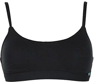 Infiore Reggiseno Lambada, Cotone Elasticizzato, Coppe Estraibili, Effetto Avvolgente, Senza Ferretto 857 (IT, Taglia della Coppa & Taglia della Fascia, B, 1, Nero)