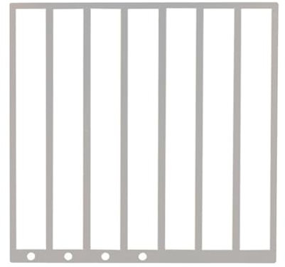 Jiuvaso Righello per pittura a diamante per griglia vuota rotonda e completa, D