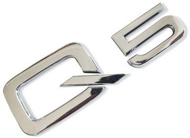 MCK Auto - Q5 Argento Lucido Posteriore Boot Logo Logo Posteriore Emblema Tuning Modifica
