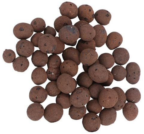 Veemoon Lapillo de Arcilla Marrón 1-1,4 Cm para Plantas Suculentas y Cactus, Tierra Aireada para Cultivo Hidropónico, 300-600 G Bolsa, Piedras Decorativas para Jardinería Interior