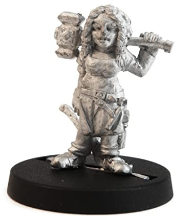 Stonehaven Miniatures Dwarf Blacksmith Figure (for 28mm Scale Table Top War Games) - Made in USA