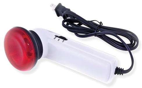 Portable Red Light Therapy Infrared Heating Wand by Infarex, Handheld Heating Lamp with Replacement Red Light Bulb, Provides Targeted Relief for Muscle Pain and Increased Blood Circulation