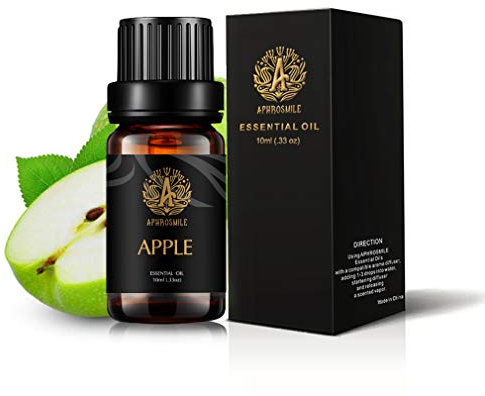 Manzana Aceite Esencial para difusor, grado terapéutico manzana aceite perfumado, 100% puro aromaterapia manzana aceite esencial fragancia para humidificador, Masaje 0.33oz-10ml
