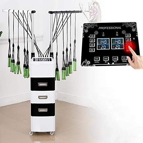 Rizador de pelo de Perm Máquina salón peluquería Peluquería Styling rápido Perming de cerámica de calentamiento con cajones de almacenamiento digital multifunción 3