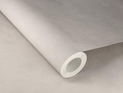 Rasch Papier peint 330076 - Papier peint intissé, uni, grège avec aspect lin, structure textile de la collection Paraiso