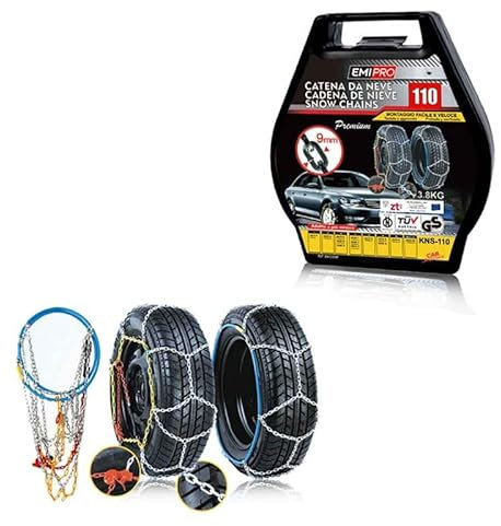 Cadenas de nieve 215/65R16, 235/55R16, 215/60R17, 245/45R17, 235/60R15, 225/60R16, 245/50R16, 235/50R17, 255/40R17, 235/45R18, 235/40R19, 245/40R18, 245/35R19, 255/30R19