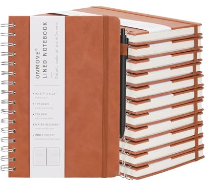 OnMove spiralanteckningsbok 12-pack (brun)