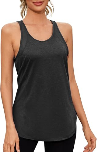 Gyabnw Camiseta Tirantes Mujer Deportiva Sin Mangas Ligera y Transpirable Tops Camisetas Atléticas Mujer Cómoda para Entrenamiento y Ejercicio