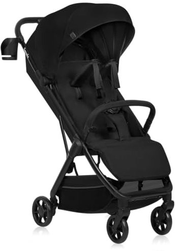 Lionelo Julie Air Buggy bis zu 22 kg von 6 m bis 4 Jahre Für Flugzeug Schwenkräder 360° Federung Einhand-Faltmechanismus Rückenlehnenverstellung Verdeck LSF50+, Leichtgewicht