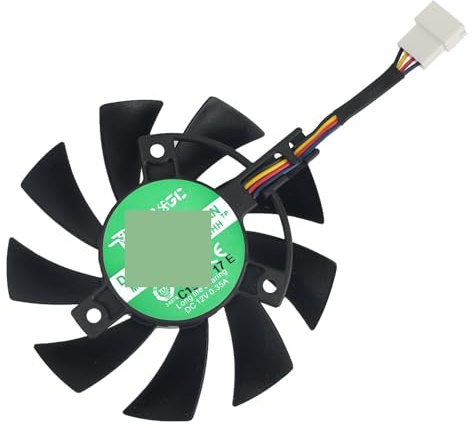 Parte de refrigeración de la computadora Ventilador de refrigeración for tarjeta gráfica TUF X3 OC, 75 mm, PLA08015S12HH, for RX 5700, 5700XT, GTX 1660, 1660Ti(Fan - A)
