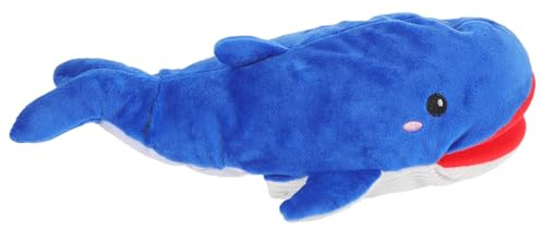 Gogogmee Marionnette à Main Baleine Bleue 30 Cm Jouet Animalier Éducatif Interactif pour Garçon et Filles Histoire du Soir Présent Apprentissage Maternelle Maison