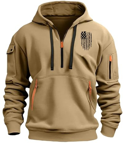 Genérico Chandal Hombre Completo Chaqueta Chandal Hombre Manga Larga Suéter con Cremallera Sudaderas Hoodie Otoño-Invierno Gorro con Cordón Entretiempo