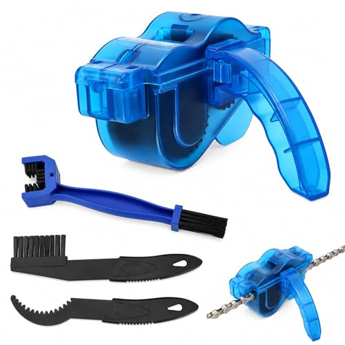 Kit de nettoyage de chaîne de vélo 4 en 1, nettoyant pour chaîne de vélo | Kit de nettoyage de vélo pour chaînes - Nettoyage rapide - Convient à tous les appareils de nettoyage de chaîne de vélo