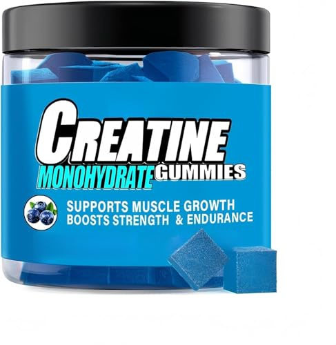 Creatine Monohydrate Gummies, pre-workout gummies för att öka styrka, energi och muskeltillväxt
