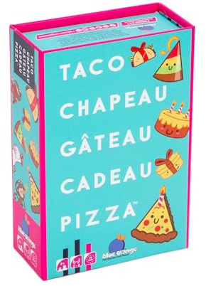 Blue Orange - Taco Hut für Kuchen, Pizza-Geschenk Stimmungsspiel Spaß und Zerrend – ab 8 Jahren, mit Familie oder Freunden