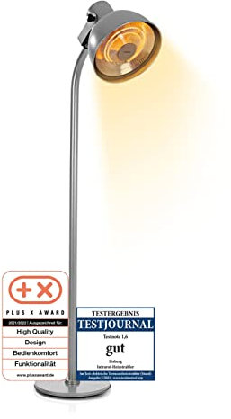 Hoberg Infrarot Heizstrahler mit Carbon-Heizelement 2000 W | Elektrischer Terrassenstrahler mit 3 Heizstufen & Fernbedienung | Schnelles Aufheizen & gezielte Wärme | Für Indoor & Outdoor [IP34]