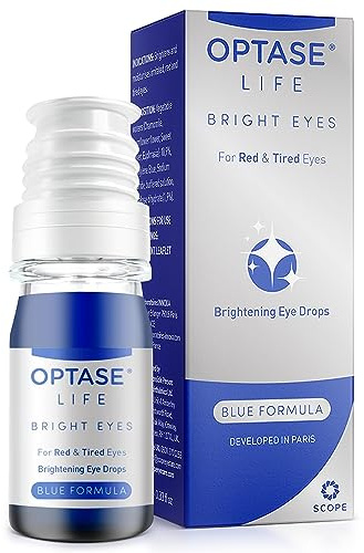 Optase Life Bright Eyes - Brightening Eye Drops for Irritation, Redness, and Tiredness Relief