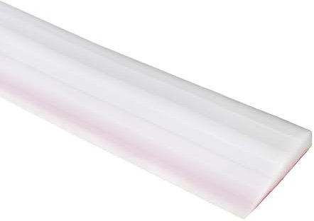 Ausgleichsprofil, Übergangsprofil Selbstklebend, Schwelle Übergangsschiene, Silikon Türschwellenrampe, Schwellenrampe, Rollstuhlrampe für Türöffnungen,Badezimmer (Weiß, 5 x 1 x 100 cm)