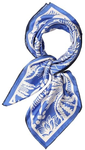 Prettystern Pañuelo de seda de 65 x 65 cm, unisex, pañuelo de seda, bordes enrollados a mano, 100% seda, pañuelo para el cuello y la cabeza para damas y hombres, 65 cm X 65 cm